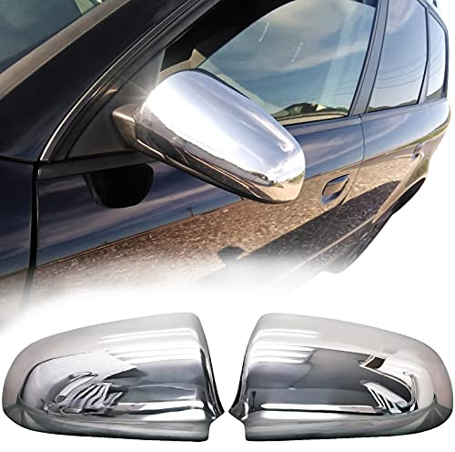 EDELSTAHL SPIEGELKAPPEN für AUDI A3 8P, A4 B6 B7, A6 4F | alle Bj 2000-2008