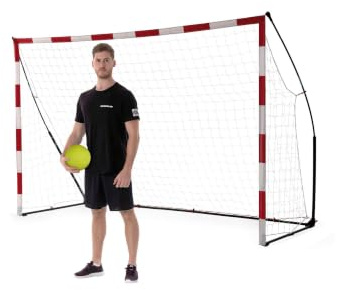 QUICKPLAY Tragbares Handballtor Garten für Kinder & Erwachsene | Handballtor mit beschwerter Basis, Indoor & Outdoor spiele, Offizielles Handballtor, 2 Minuten aufbau, klappbares