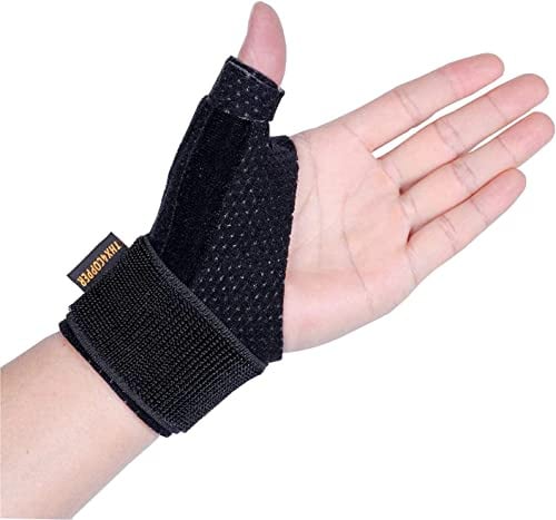 Thx4COPPER Daumenbandage und Handgelenkstütze für Rechts&Links Händer,Daumenorthese mit Atmungsaktive,Leicht,Stabilisierung,Reduzierung Daumengelenks,Karpaltunneldruck- S/M
