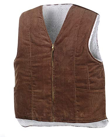 texxor Sicherheitsuniform, unisex, Braun, Blazer, Ärmellos, Large, FR/ES, Polyester, Kapuze, Mandarinkragen, Maschinenwäsche, Unisex-Erwachsene, Alltagsnutzer, Geschäftlich, Casual