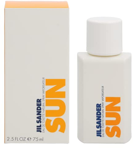 Sun Woman by Jil Sander 75ml Eau de Toilette Spray | Ein ambriert-blumiger Duft mit Ylang-Ylang, Zitrone und warmem Amber für einen strahlenden, sonnigen Duft.