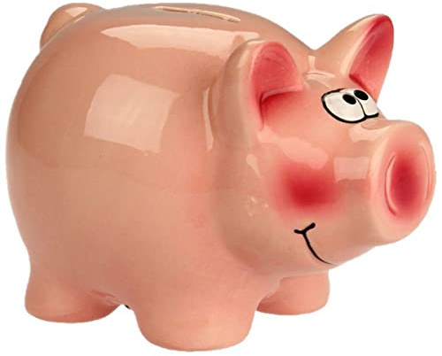 Keramik Sparschwein mit Schloß