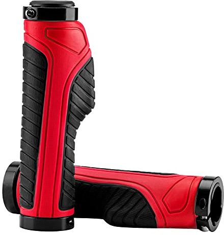 ROCKBROS Fahrradgriffe Ergonomisch, rutschfeste Lenkergriffe aus TPR, für MTB, Citybike, E-Bike und Faltrad, passend für 22,2 mm Lenker