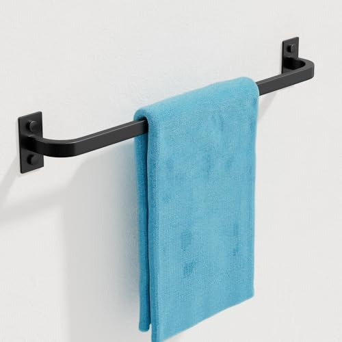 Mooche 40cm SUS304 Edelstahl Handtuchhalter Schwarz, Wandmontage Handtuchständer, Handtuchstange Bad Handtuch Halterung für Badezimmer, Küche, Zuhause