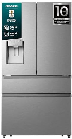 Hisense RF728N4SASE French Door Kühl-Gefrier-Kombination Premium Inox-Look