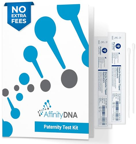 Vaterschafts-DNA-Testkit - 99,99% genaue Wangenabstrich-Analyse | 21-Loci Heimtest für Vater & 1 Kind | Ergebnis in 4 Werktagen | Komplettset ohne Zusatzkosten