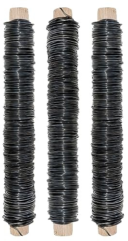 Chinchilla® Wickeldraht schwarz | 0,65 mm, 38 m Rolle | Langlebig, sicher und einfach zu handhaben | Ideal für Garten, Basteln, Floristik und Kinder | Vielseitiger Bindedraht