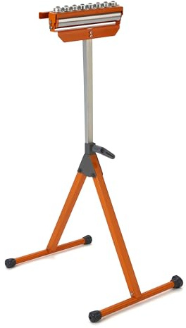 BORA Portamate PM-5093 Rollenständer 3-in-1 – höhenverstellbar 68–110 cm, polierte Stahlrolle 28,6 cm, Kugellager, multidirektionale Kugelrollen, Tragkraft 136 kg
