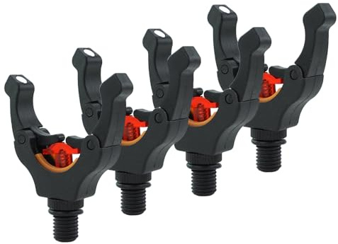 Hirisi Tackle Karpfen-Angelrutenhalter, Gripper für Rutenhalter mit magischen Magnet-Clips, halten Ihre Angelrute, 4 Stück