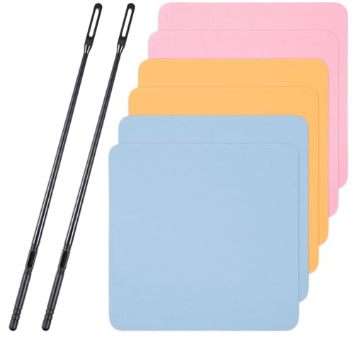 LIQWEI 8 Stück Flötenputzer Set, Flötenreinigungsset 6 Stück Reinigungstücher Mit 2 Stk Flöten Reinigungsstab Flötenputzer Blockflöte Für Die Pflege Ihres Instruments