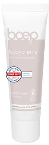boep Babycreme | Vegane Naturkosmetik Gesichtscreme für Babys & Kinder | Empfohlen von Hebammen | Mit Bio Calendula, Bio Sheabutter & Mandelöl | Entwickelt von einer Ärztin & Mama (50 ml)