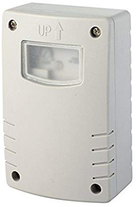 Electraline 58064 Dämmerungsschalter mit Programmierung, Nachtlicht, Timer, für Verwendung Outdoor IP44, Weiß
