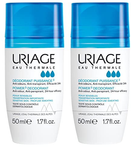 Uriage déodorant puissance roll-on 2x50ml