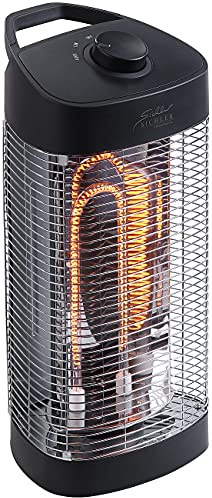 Sichler Haushaltsgeräte Infrarot: IR-Heizstrahlersäule, innen & außen, Oszillation, 600/1.200 W, IPX4 (IR Heizstrahler, Notheizung, Füße)