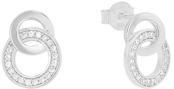 s.Oliver Damen Ohrhänger, 925er Sterling Silber rhodiniert
