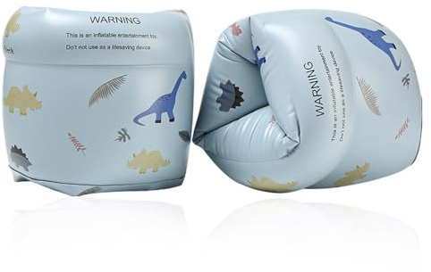 Coogime Schwimmhilfe für Kleinkinder, Schwimmflügel mit unzerbrechlichem PE-Schaumkern zum Schwimmen Lernen 1-6 Jahre, 0-30 kg (blau)