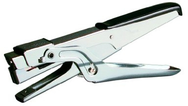 Kores Heftzange Metall, 20 Blatt für Klammern Nr. 10, silber/schwarz, B-HP10
