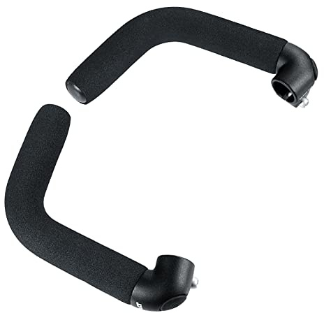 Ergotec Unisex – Erwachsene Bar-ends Touring-l / Aluminum Al6061-t6 Mit Soft-griffüberzug Bar Ends, Schwarz, 322 G EU