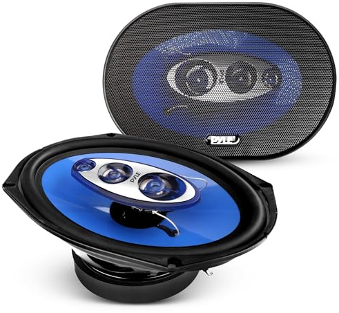 Pyle Auto Lautsprecher 6x9 Zoll 4 Wege Set 400W - Einbaulautsprecher Auto Kfz Lautsprecher mit Hochtöner Mitteltöner Car Hifi Klang klare Höhen kraftvoller Bass OEM Passform einfache Montage