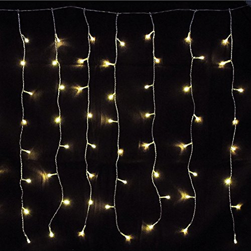 160 er LED Lichtervorhang Außen & Innen Warmweiß Lichterkette