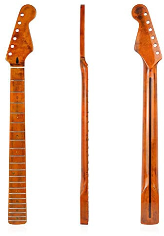 Tumnea Gitarrenhals E-Gitarre 22 Bund E-Gitarrenhals Ahorn Gitarrenhals Griffbrett Kompatibel ST E-Gitarre
