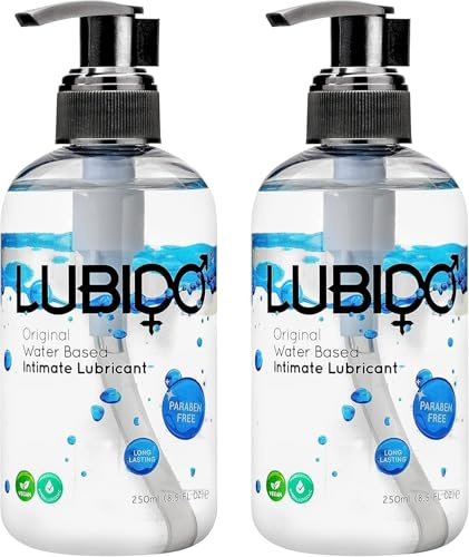 Lubido Original Gleitgel auf Wasserbasis ohne Parabene - 250ml (2er Pack)
