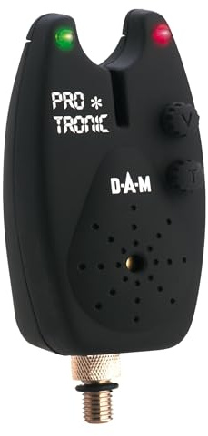 Dam Pro Tronic Soft Touch Bite Alarm – Elektronischer Bissanzeiger mit Soft-Touch-Oberfläche – Zuverlässige, langlebige Leistung – Benötigt eine 9-V-Batterie