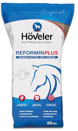 Höveler Reformin Plus 25 kg – Mineralfutter für alle Pferde – Mineralstoffe, Spurenelemente und Vitamine – optimale & bedarfsgerechte Versorgung - Mineralfuttermittel