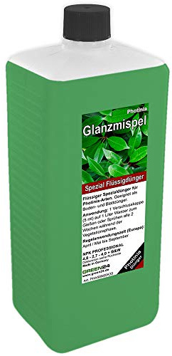 Photinia-Dünger XL 1 Liter Pflanzen Dünger für Glanzmispel Lorbeermispel Photinien
