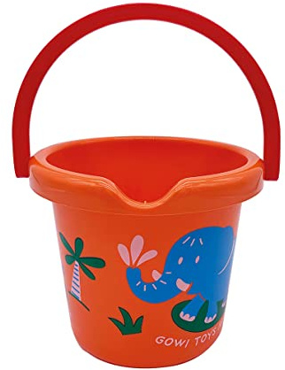 Gowi 550-62 Eimer ø18cm - Orange, Sand- und Wasserspielzeug