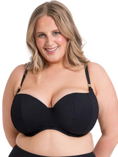 Curvy Kate Damen Curvy Kate Jet Set Padded Balcony Bikini Top Bikini (1er Pack)