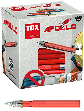 TOX Allzweck-Rahmendübel Apollo 8 x 120 mm, 50 Stück Dübel und 50 Schrauben, 049101151