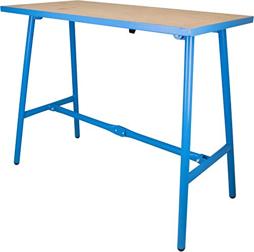 Güde Klappwerkbank GWB 100/50F (150 kg max. Belastung, 101 x 50 cm Arbeitsfläche, hochwertige Tischplatte mit umlaufender Stahlkante, stabile Rohrkonstruktion)
