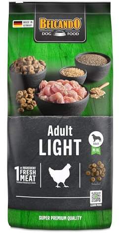 BELCANDO Adult Light [12,5 kg] Hundefutter | Trockenfutter für übergewichtige Hunde | Alleinfuttermittel für ausgewachsene Hunde ab 1 Jahr