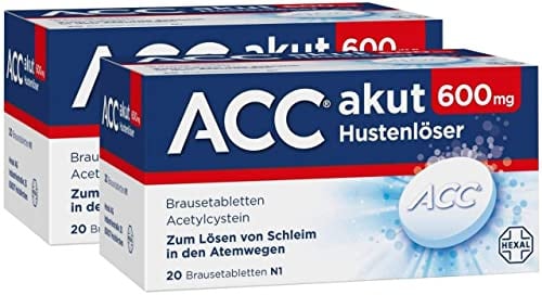 Sparset ACC akut 600 mg Hustenlöser 2 x 20 Brausetabletten
