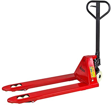 DEMA Gabelhubwagen 2000 kg – 2 t PP Hubwagen, Palettenwagen, Handhubwagen, Gabel 114 cm, Doppelrollen, robust & langlebig, ideal für Lager, Transport, Werkstatt & Palettenhandling