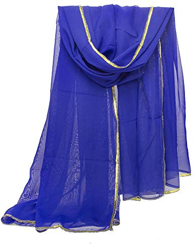 BellyLady Atemberaubender handgefertigter Chiffon Bauchtanz Schleier zum Üben