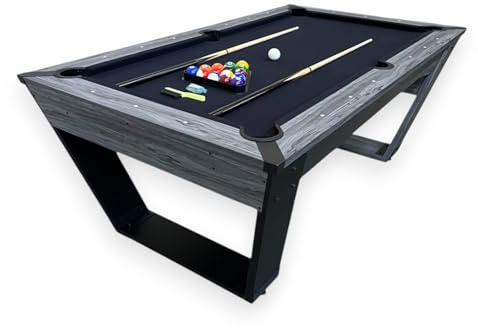 Professioneller Billardtisch mit Zubehör – Billardtisch für Erwachsene, Schwarz, 7 Ft Neptune