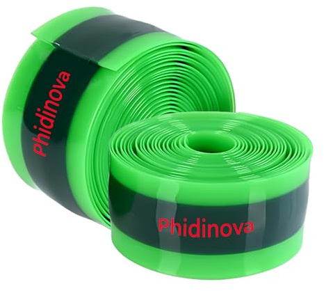 Pannenschutzband Fahrrad, Anti-Pannen-Reifeneinlage für Schläuche ultimativer Schutz für 700C Fahrräder (Green + Black, 23x1.0x2300mm)