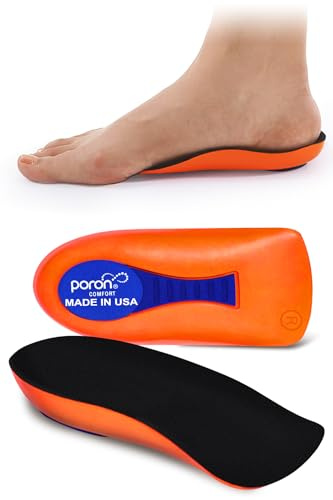 Plantarfasziitis-Einlegesohlen Fersenschale 【Poron – Made in USA】 Frauen Herren Ferseneinlagen für Fersenschmerzen, Fersensporn, Plattfüße, Sehnenscheidenentzündung, Stoßdämpfungseinsätze