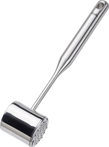 Fissler, Essential Fleischklopfer (28 cm, 0,4 kg), Edelstahl, Fleischhammer für Schnitzel & Fleisch, Aufhängeöse, spülmaschinengeeignet