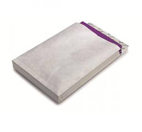 Tyvek Faltenversandtaschen hohe Kapazität starkes Material E4 406 x 305 x 50 mm 20 Stück weiß
