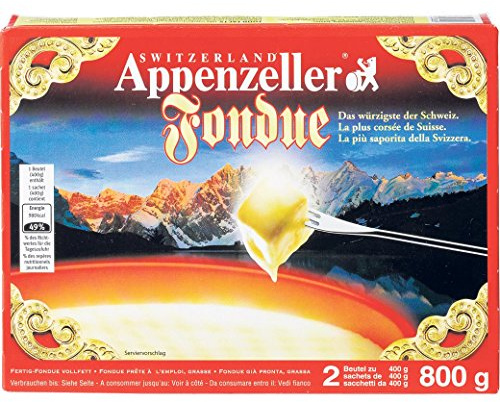 Apenzeller Fondue-Käse würziger, aromatischer Käse aus der Schweiz als cremiges, 800 g (1er Pack)