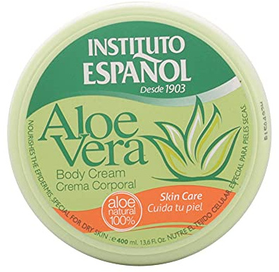 Instituto Español Aloe Vera Körpercreme 400 ml - Feuchtigkeitsspendende Pflege für alle Hauttypen