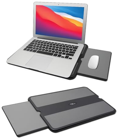 MAX SMART Laptop-Schoßpolster Laptop Underlay Notebook Cushdesk Kniekissen Unterlage mit Retractable Mouse Tray