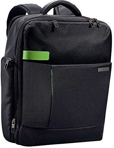 Leitz, Leichter und erweiterbarer Business-Rucksack, Für 15.6 Zoll Laptop oder Ultrabook, Traveller, Complete, Schwarz, 60170095