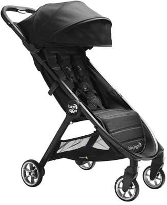 Baby Jogger City Tour 2 Reisebuggy | Kleiner, leichter und kompakter Buggy mit Einhandfalt | Pitch Black (Schwarz)