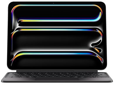 Apple iPad Magic Keyboard Case für das 11'' iPad Pro (M4) für angenehmes Tippen, integriertes Trackpad, Reihe mit Funktionstasten, Deutsch - Schwarz 