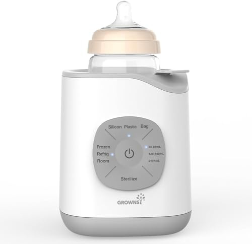 Flaschenwärmer Baby Babykostwärmer, 10-in-1 Fläschchenwärmer für Flaschen Babynahrung Sterilisator Babyflaschen Wärmer, Genaue Temperaturkontrolle Milchwärmer mit Auftauen Sterilisieren Warmhalten