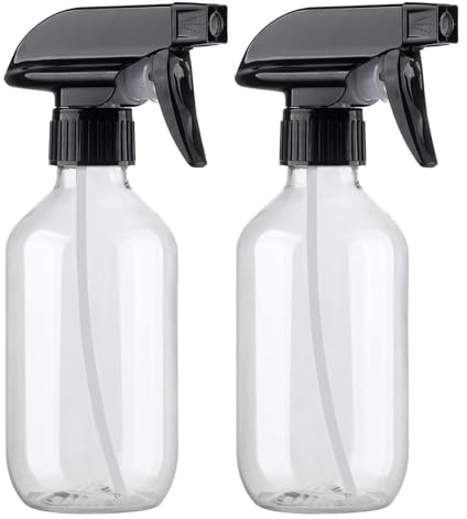 2 Stücke Sprühflasche Klein 300ml, 18.3x6.5cm Wassersprühflasche Kunststoff, Wasserspritze Für Pflanzen, Sprühflasche Plastik, Blumensprüher Mini, Sprühflaschen Für Garten Friseur Reinigung Haustier